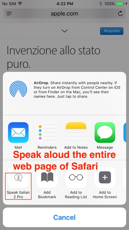 SpeakItalian 2 (6 Italian Text-to-Speech) screenshot-4