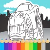 Sports Cars Racing Speed Coloring Book