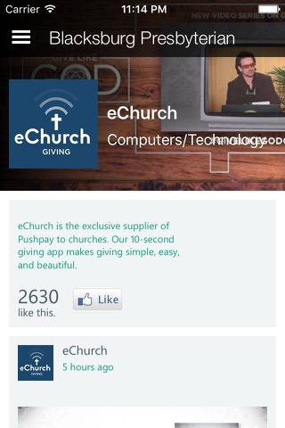 Blacksburg Presbyterian Church screenshot 3