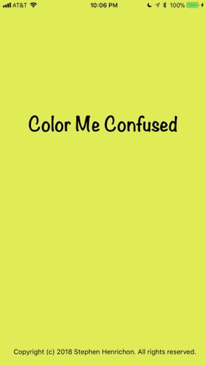 Color Me Confused