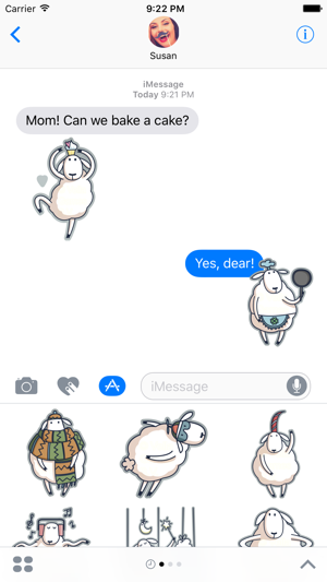 Baa the Sheep – Farm Animal Stickers for iMessage(圖1)-速報App