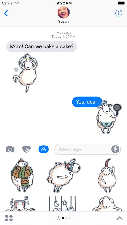 Baa the Sheep – Farm Animal Stickers for iMessage screenshot-0