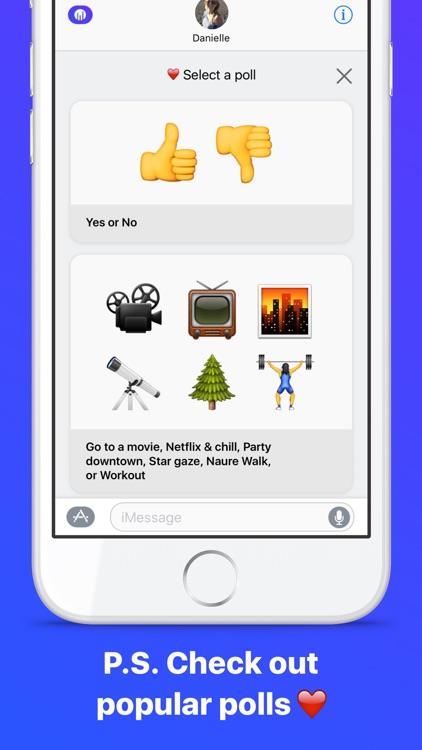 Emoji Poll - Send surveys to friends with iMessage screenshot-4