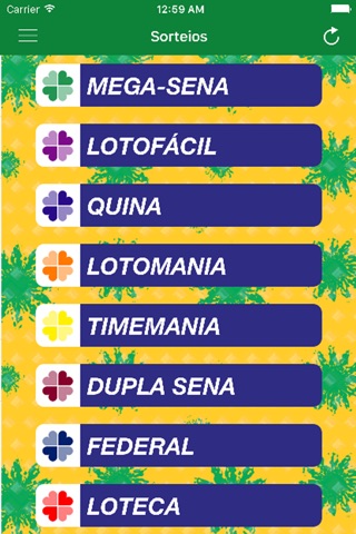 Sorteios Brasil Loterias NoAd screenshot 3
