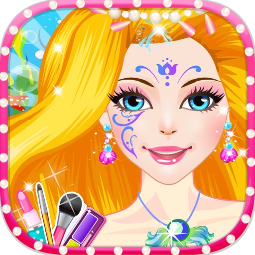 Mermaid Face Painting - Fashion Princess Makeup Salon iOS App