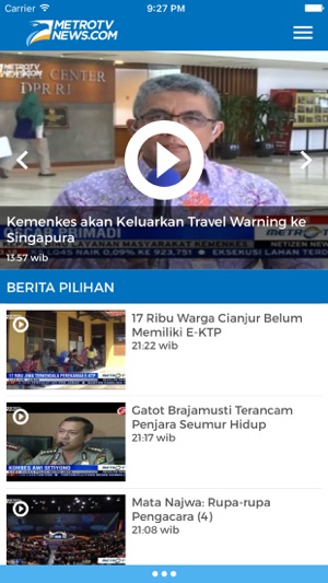 MetroTV News for iPad