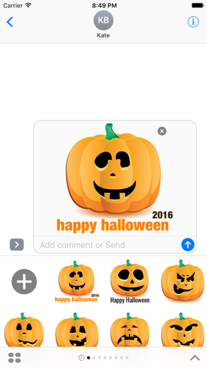 Halloween Pumpkin Jack O Lantern - Sticker Maker(圖1)-速報App