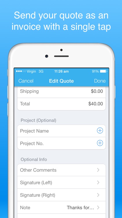 Job Quote maker- Generate quotes on the spot screenshot-4