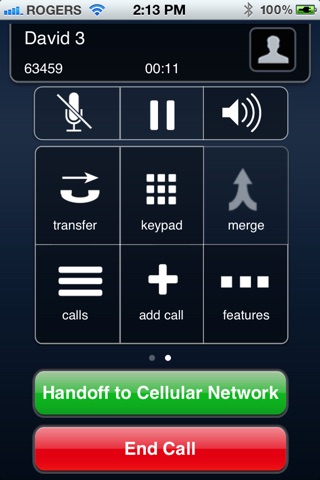 Avaya one-X® Mobile SIP 6.2 screenshot 2