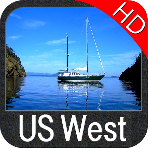 Boating US West & Alaska HD GPS chart navigator