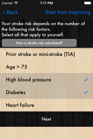 Atrial Fibrillation Patient Decision Tool screenshot 3