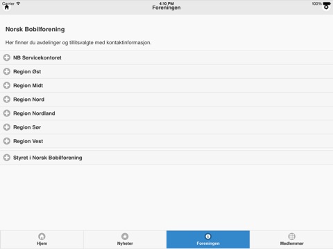 Norsk Bobilforening screenshot 2