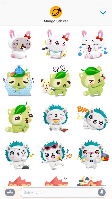 パンダドッグ & フレンズ 3D (Pandadog) - Mango Stickerのスクリーンショット2 パンダドッグ & フレンズ 3D (Pandadog) - Mango Stickerのスクリーンショット2