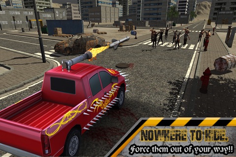 Crazy Zombies Car Wars 3D - Zombie Roadkill & Apocalypse Game screenshot 3