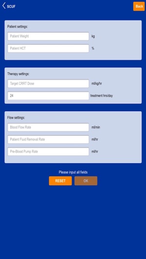 CRRT Dose Calculator