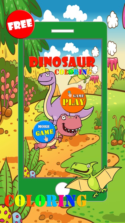 Dinosaur Coloring Book Game For Kids 3