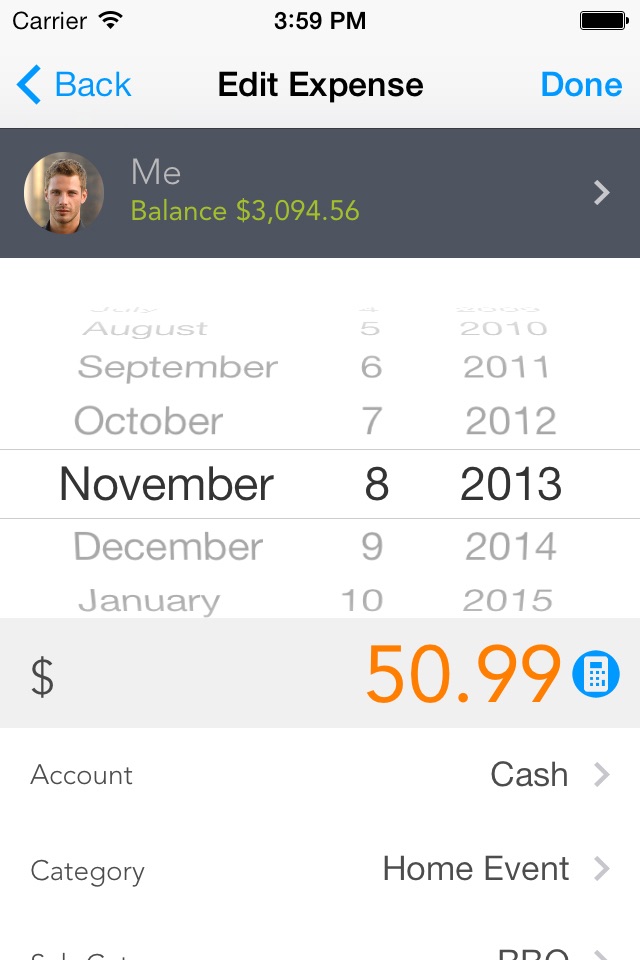 Daily Expenses -Pocket Edition screenshot 3