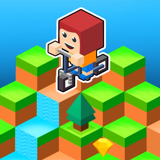 Down the Valley: warrior jump down game! Icon