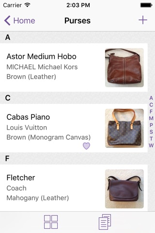 myPurseCache: Purse Organizer screenshot 2