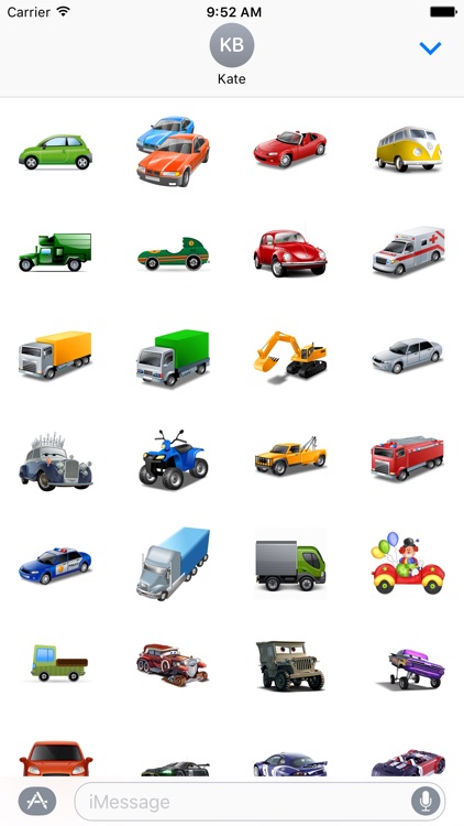 Vehicle Stickers Pack For iMessage screenshot-3