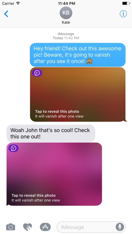 Vanish - Send Self-Destructing Photos in iMessage