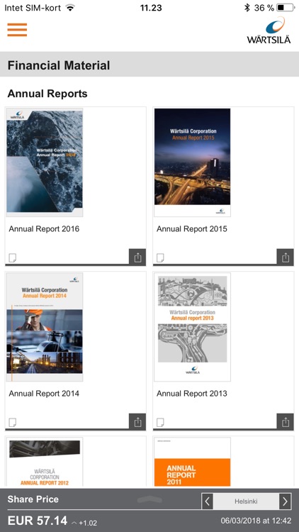 Wärtsilä Oyj IR App