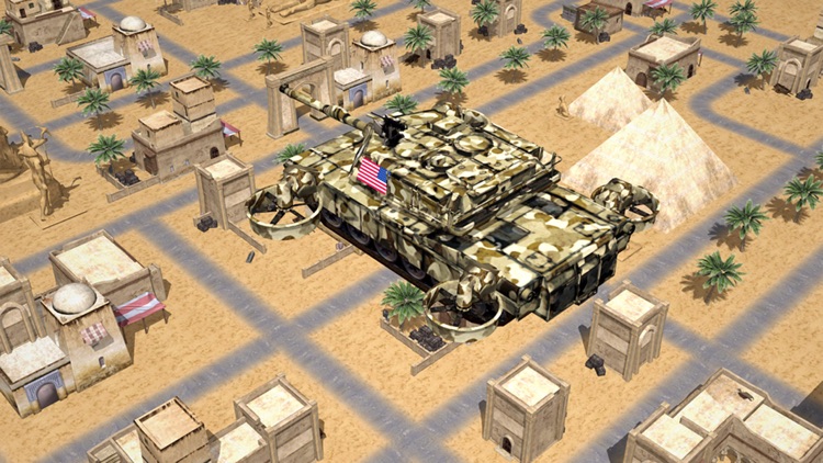 Futuristic flying USA army tank screenshot-3