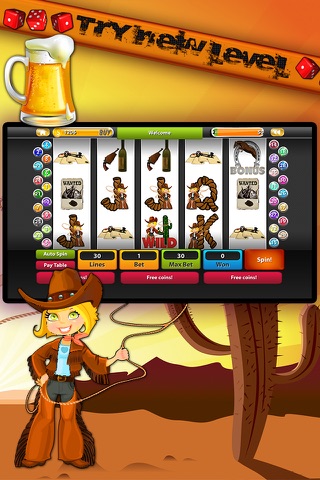 Wild West Slot Machine Casino of Lucky Horseshoe - The Golden Journey to the Riches Cowboys n Buffalos screenshot 3