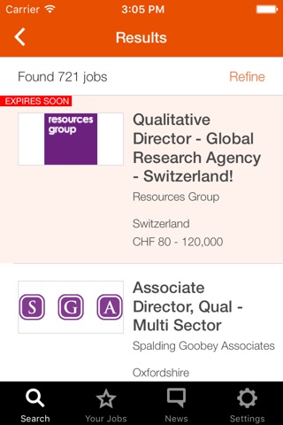Research Jobfinder screenshot 3