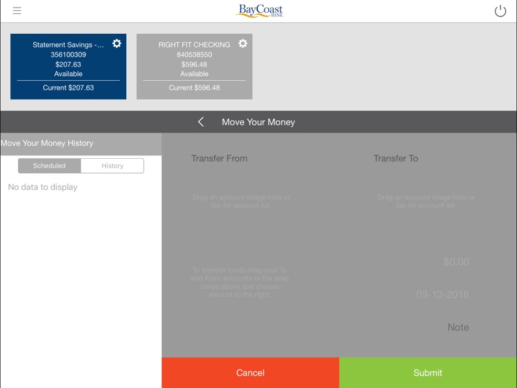 BayCoast Bank Business Mobile for iPad