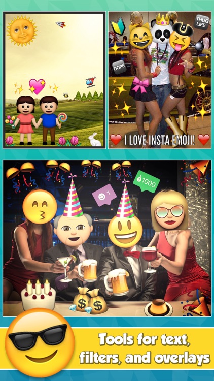 Insta Emoji Photo Editor- Add Cool Emoticon Stickers to your Pictures