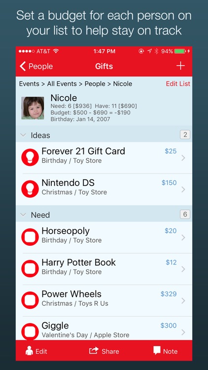 mGifts - Gift List Manager screenshot-4