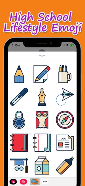 High School Lifestyle Emoji(圖2)-速報App