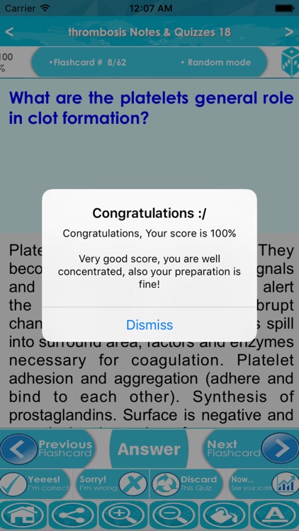 Thrombosis Exam Review & Test Bank App : 1300 Study Notes, Flashcards, & Practice Quiz screenshot-4