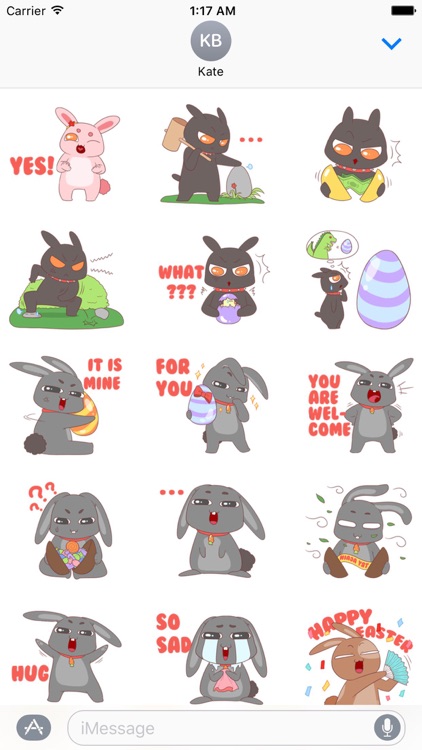 Cute Bunnies In Easter Sticker