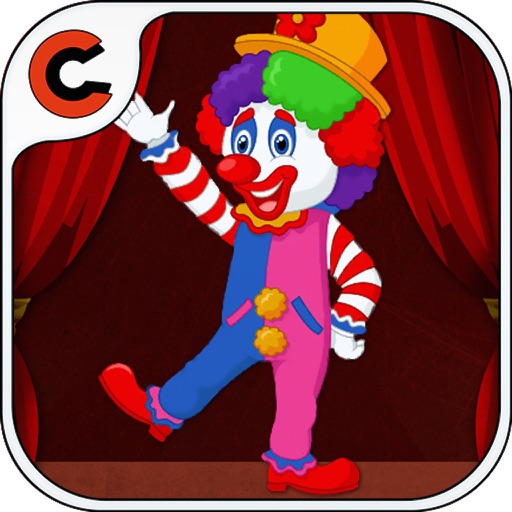 little clown - circus game icon
