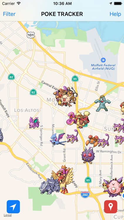 Poke Tracker - Map Location Finder for Pokemon GO