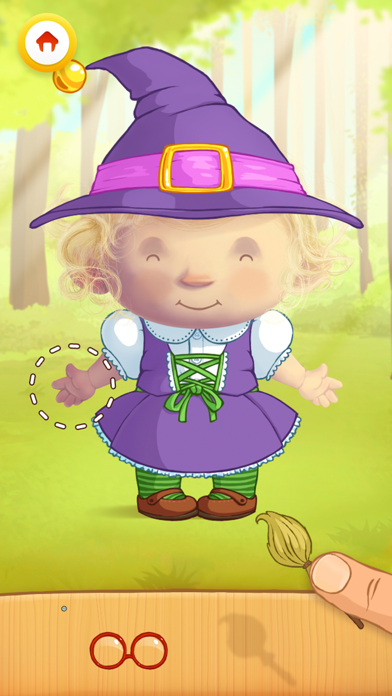 How to cancel & delete Dress Up : Fairy Tales - Dressing puzzle & Coloring activities for children by Play Toddlers from iphone & ipad 3