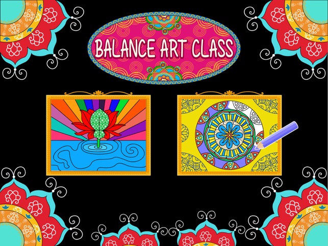 ‎Balance art class: coloring book for teens and kids PRO Screenshot