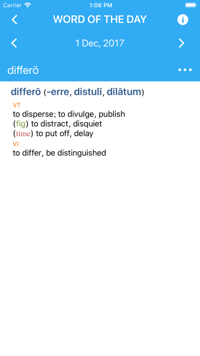 Collins Latin Dictionary Screenshot 1