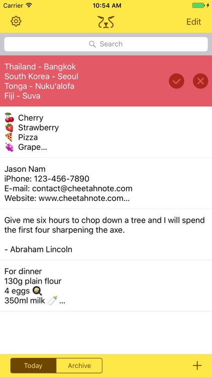 Cheetah Note - Watch & Widget Note