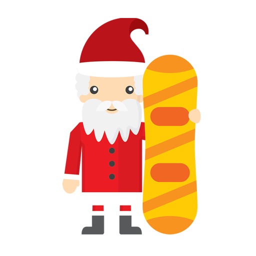 Hipster Santa - Festive Christmas Stickers icon