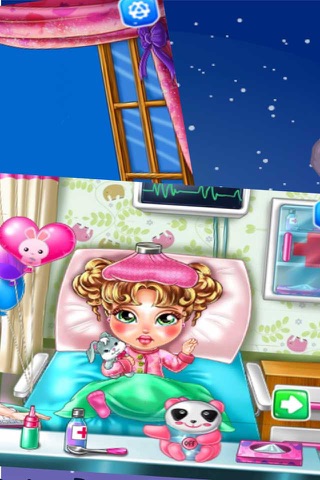 Cute girl est malade:Maquillage Salon Robe jeux de screenshot 2