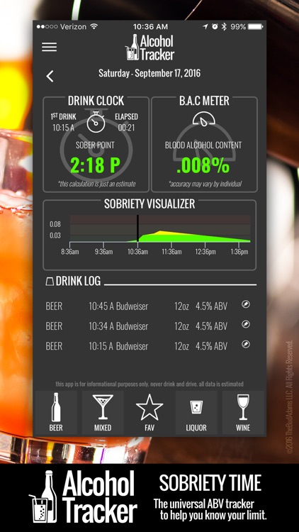Digital Alcohol Tracker - Your Pocket BAC Meter screenshot-3