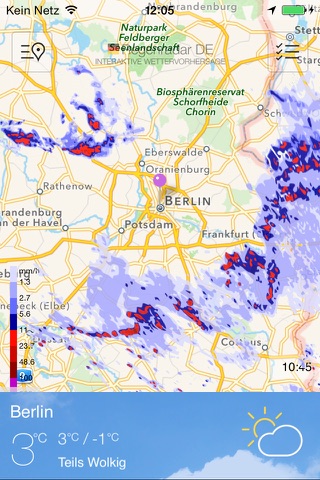 Regenradar Deutschland. screenshot 4