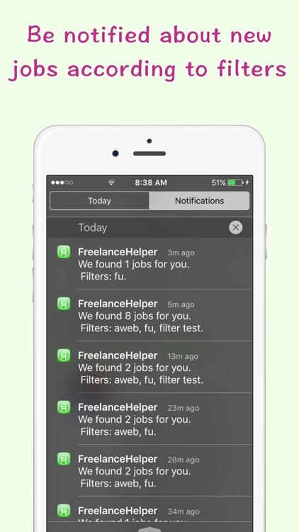 Freelance Helper - be notified about new jobs.
