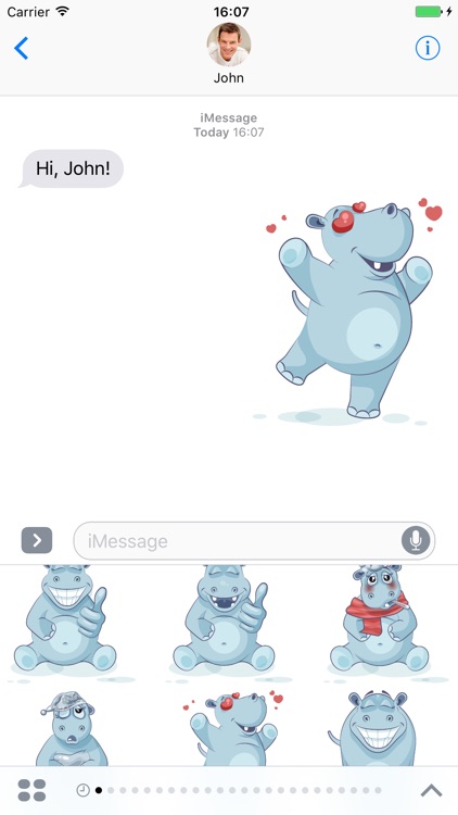 Hippopotamus - Stickers for iMessage