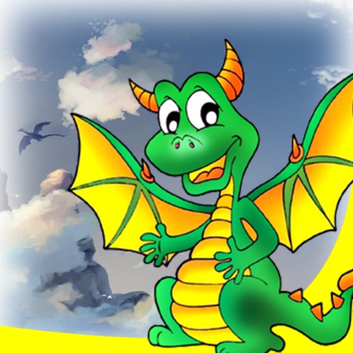 Fire Breathing Dragon Games for Little Kids - Family Puzzles & Thinking Match Games Icon