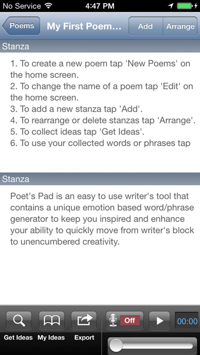 How to cancel & delete Poet's Pad™ for iPhone from iphone & ipad 3