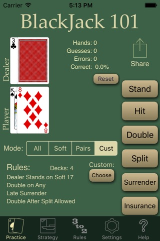 Blackjack 101 - Play Perfect screenshot 3